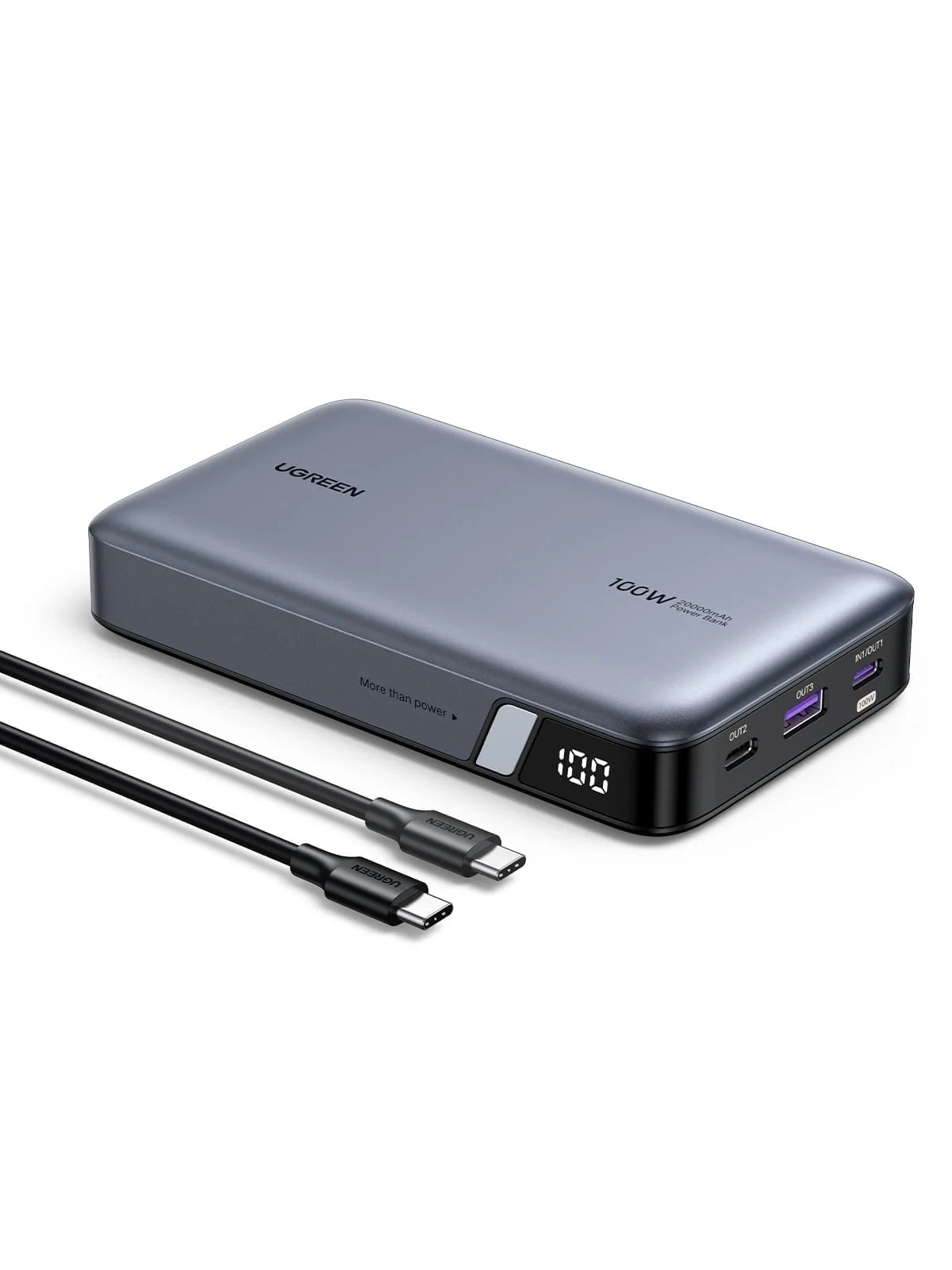 20000Mah Power Bank, 100W Fast Portable Charger for Iphone Laptop Tablet and More