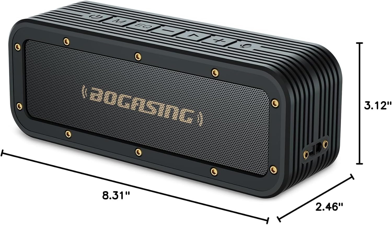 Bluetooth Speaker,  M4 Speaker with 40W Stereo HD Surround Sound, Deeper Bass, 24H Playtime, IPX7 Waterproof, Bluetooth 5.0 TWS Wireless Dual Pairing Portable Speaker for Home, Outdoor (Black)