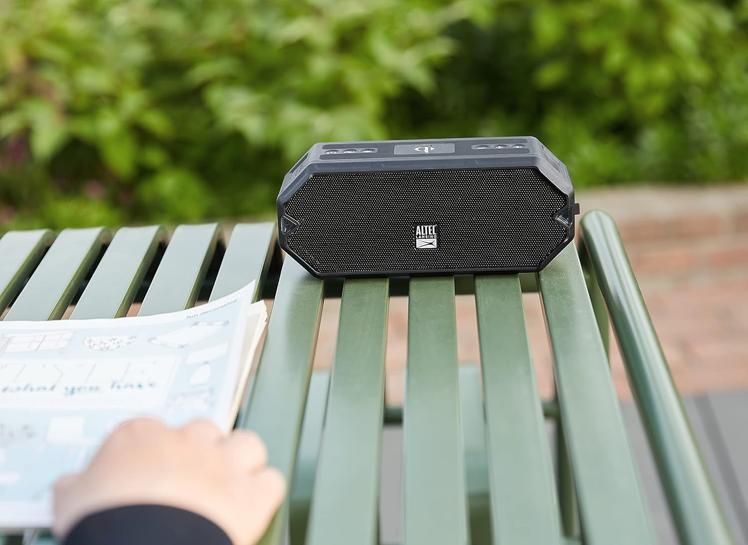 - Hydrablast Wireless Portable Bluetooth Speaker, IP67 Waterproof for Parties, USB C Rechargeable Outdoor Speakers with Built in Phone Charger and LED Lights, 20 Hour Playtime