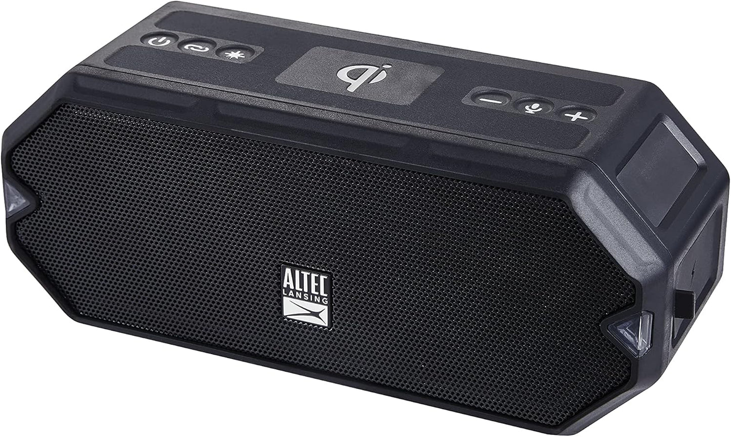 - Hydrablast Wireless Portable Bluetooth Speaker, IP67 Waterproof for Parties, USB C Rechargeable Outdoor Speakers with Built in Phone Charger and LED Lights, 20 Hour Playtime