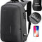 Laptop Backpack, Large Business Travel Computer Bag with USB Charging Port Anti-Theft Water Resistant for 17.3 Inch Laptop Rucksack for Men